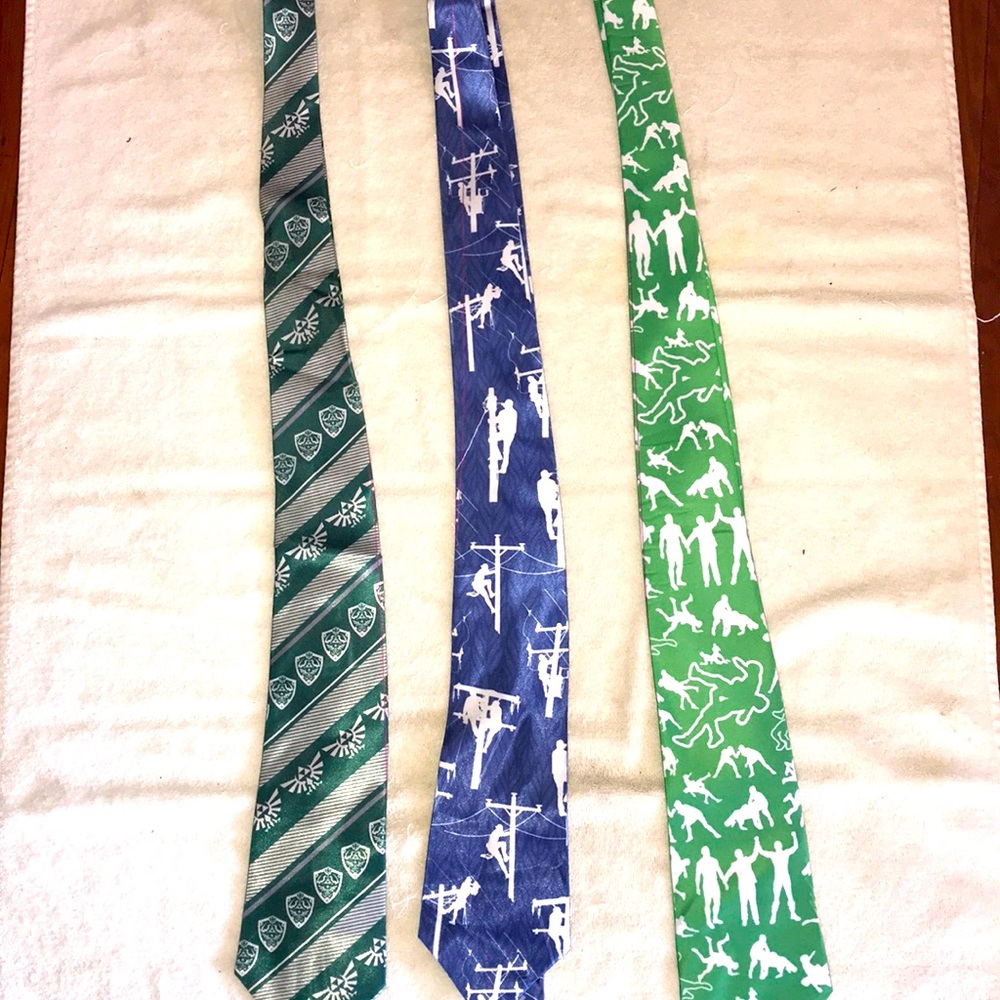 SET OF 3 TIES New Never Used